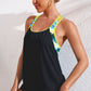 Chevron Stripe Racerback Swim Tank