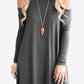 Cold-Shoulder Long Sleeve Round Neck Dress