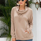 Ivy Lane Cowl Neck Drop Shoulder Sweatshirt