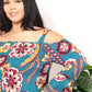 Sew In Love Full Size Floral Cold Shoulder Blouse