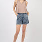 VERY J V-Neck Knit Swing Cropped Tank