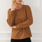 Texture Round Neck Long Sleeve Sweatshirt