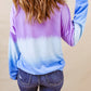 Tie-Dye Drop Shoulder Round Neck Sweatshirt