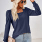 Square Neck Puff Sleeve Blouse