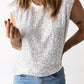 Sequin Round Neck Capped Sleeve Tank