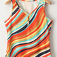 Color Block Round Neck Tank