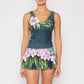 Marina West Swim Full Size Clear Waters Swim Dress in Aloha Forest