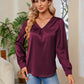 V-Neck Long Sleeve Top