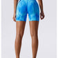 Tie-Dye Wide Waistband Active Shorts