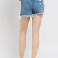 Vervet by Flying Monkey Distressed Raw Hem Denim Shorts