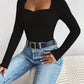 Honey Ribbed Long Sleeve T-Shirt