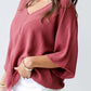 V-Neck Half Sleeve Blouse