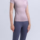 Round Neck Short Sleeve Active Top