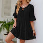 Tied Flounce Sleeve Mini Dress