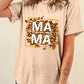 MAMA Round Neck Short Sleeve T-Shirt