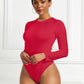 Round Neck Long Sleeve Bodysuit