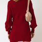 Surplice Neck Long Sleeve Sweater Dress