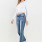 Lovervet Mid Rise Frayed Hem Jeans