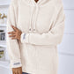 Drawstring Long Sleeve Hooded Sweater