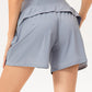 Pocketed Elastic Waist Active Shorts