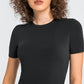 Round Neck Short Sleeve Yoga Tee