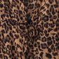 Leopard Open Front Long Sleeve Cover Up