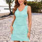 Openwork Wide Strap Cover-Up Dress