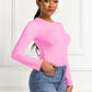 Round Neck Long Sleeve Bodysuit