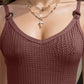 Full Size Textured Scoop Neck Cami