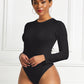 Round Neck Long Sleeve Bodysuit