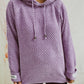 Drawstring Long Sleeve  Hooded Sweater