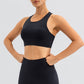 Round Neck Cutout Cropped Active Tank