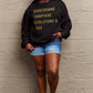 Simply Love Full Size COUNTDOWNS CHAMPAGNE RESOLUTIONS & CHEER Round Neck Sweatshirt