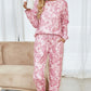 Tie-Dye Long Sleeve Top and Drawstring Joggers Lounge Set