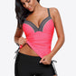 Contrast Sweetheart Neck Swim Cami