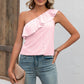 Eyelet One-Shoulder Tank