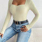 Honey Ribbed Long Sleeve T-Shirt