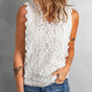 Scalloped V-Neck Lace Tank