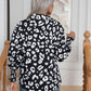 Printed Collared Neck Buttoned Lantern Sleeve Shirt