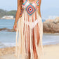 Fringe Spaghetti Strap Cover-Up