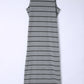 Striped Slit Sleeveless Maxi Dress