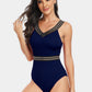 V-Neck One-Piece Swimwear