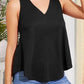 V-Neck Curved Hem Tank