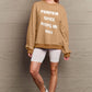 Simply Love Full Size Letter Graphic Sweatshirt