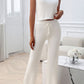 Ribbed Round Neck Top and Pants Set