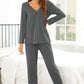 Long Sleeve Top and Pants Lounge Set