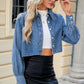 Button Up Long Sleeve Denim Jacket