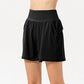 Pocketed Elastic Waist Active Shorts