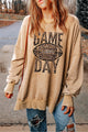 GAME DAY Graphic Sweatshirt Khaki