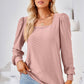 Square Neck Puff Sleeve Blouse